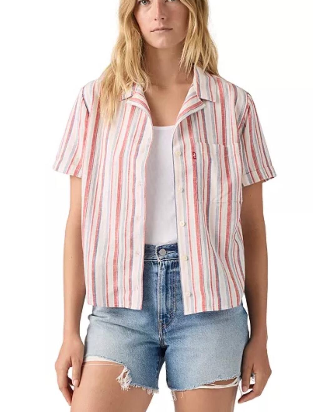 Levi's Women's Bennie Short-Sleeve Camp Shirt